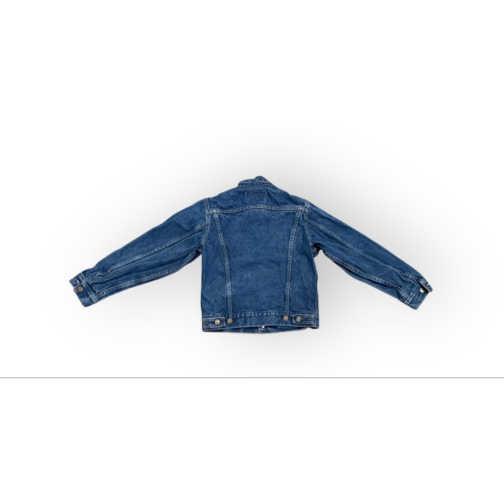 Vintage 86 Levi’s Dark Trucker Denim Jacket 70706-0216 Youth 14/Women’s Sz S​ - Picture 3 of 8